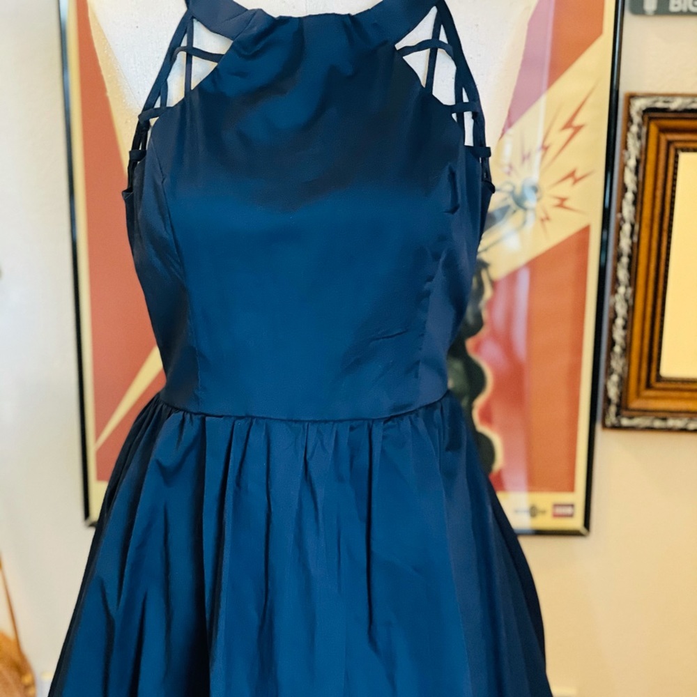 Navy Blue Retro Dress